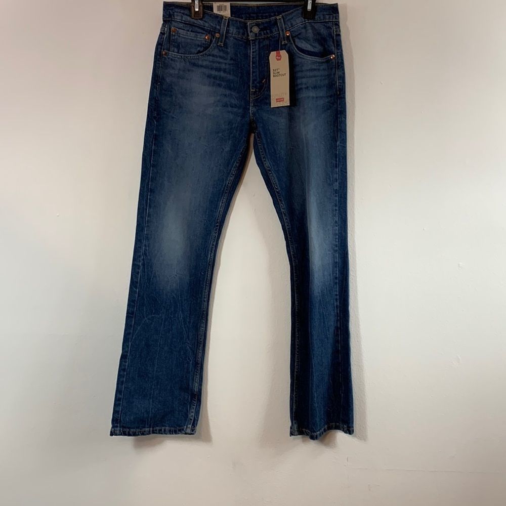 Levi Strauss & Co NWT! 527 Slim Bootcut STRETCH Wash Denim Jean Size 31x30